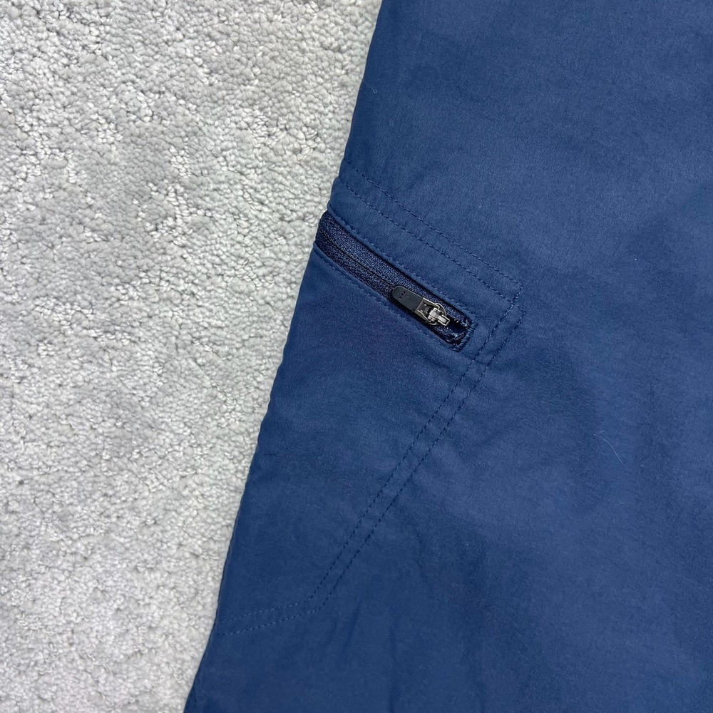 Eddie Bauer Pants Womens Size 12 Navy Blue WR W Tech Capri Hiking Outdoor Casual - Picture 11 of 16